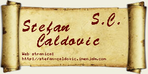 Stefan Ćaldović vizit kartica